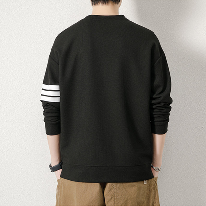 Varsity Waffle Knit Sweater