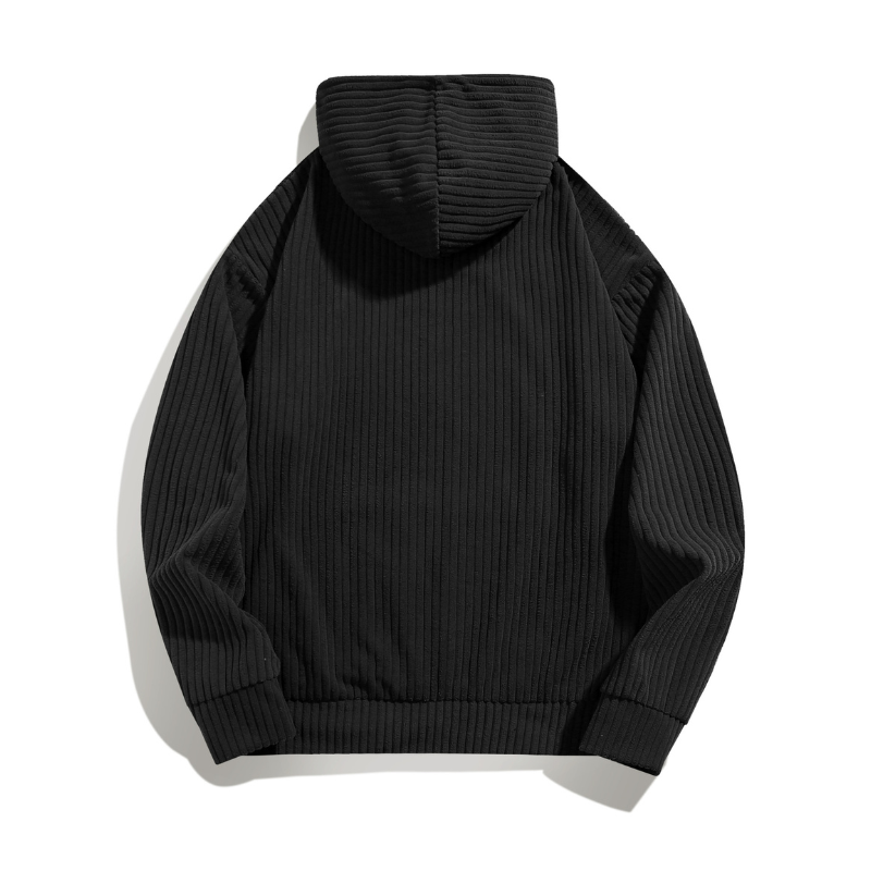 Ridge-Line Knit Hoodie