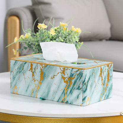 Artisan Marble Tissue Box Holder