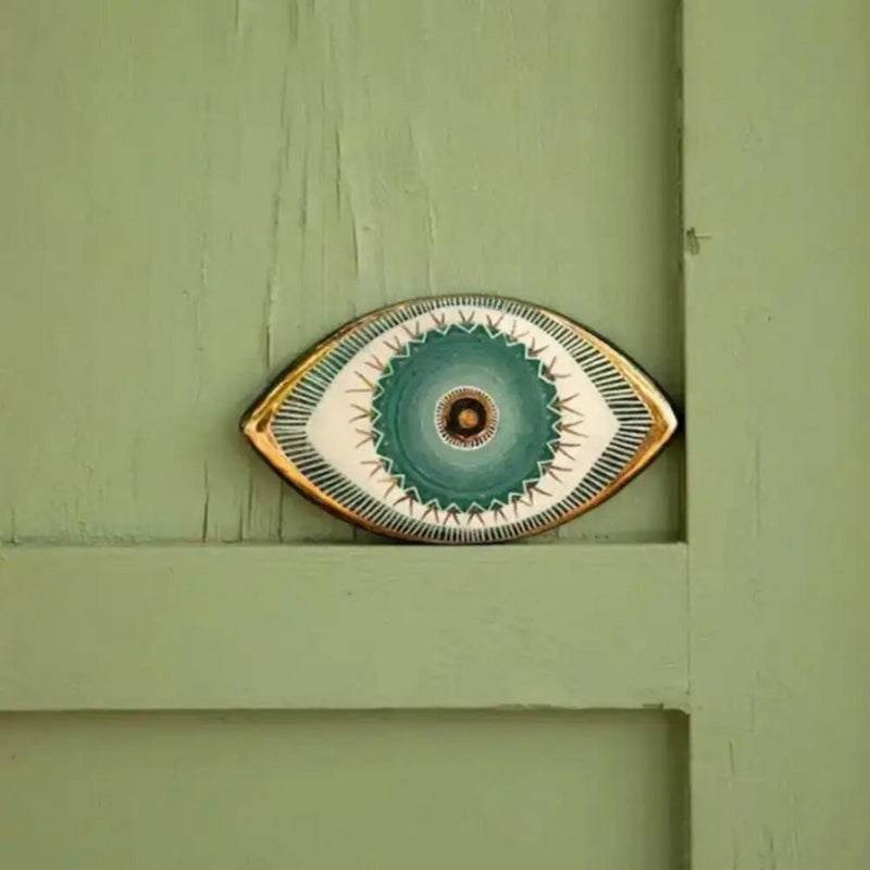 Handcrafted Azure Evil Eye Shield