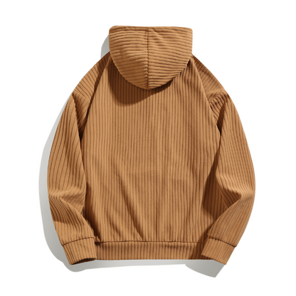 Ridge-Line Knit Hoodie