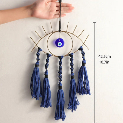 Handcrafted Azure Eye Dream Catcher