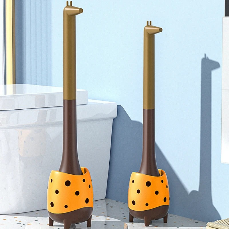 Giraffe Guardian Toilet Brush Set