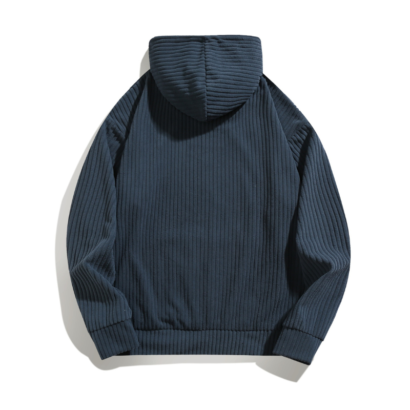 Ridge-Line Knit Hoodie