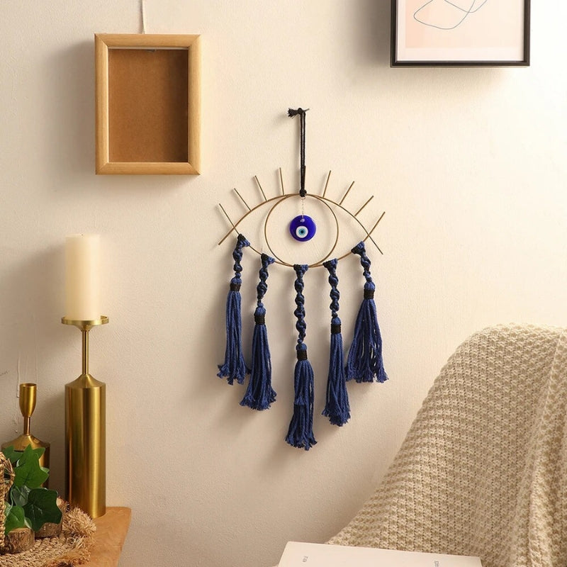 Handcrafted Azure Eye Dream Catcher