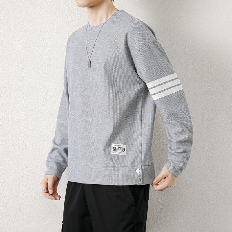 Varsity Waffle Knit Sweater