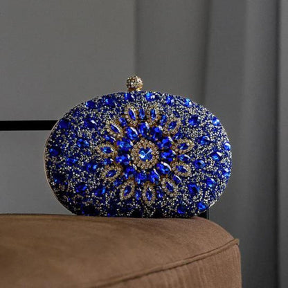 Azure Diamond Clutch Bag