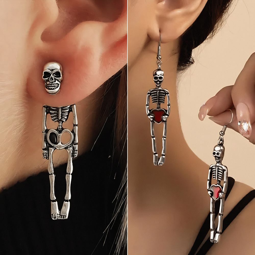 Skeleton Drop Earrings