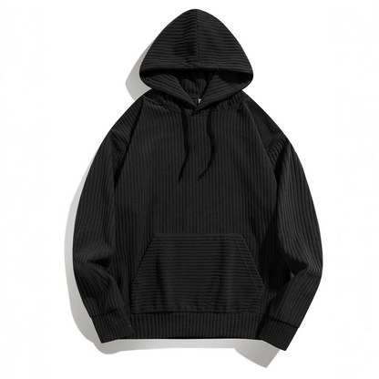 Ridge-Line Knit Hoodie