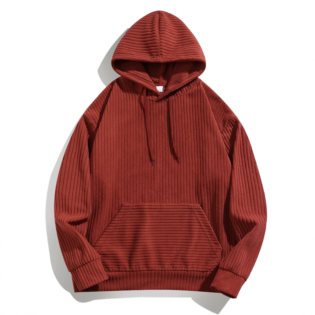 Ridge-Line Knit Hoodie