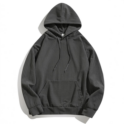 Ridge-Line Knit Hoodie