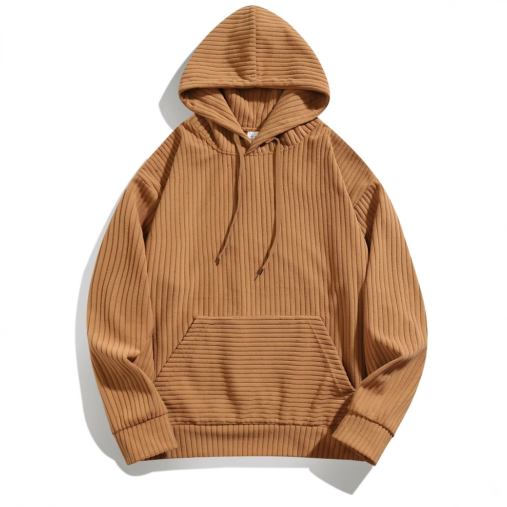 Ridge-Line Knit Hoodie