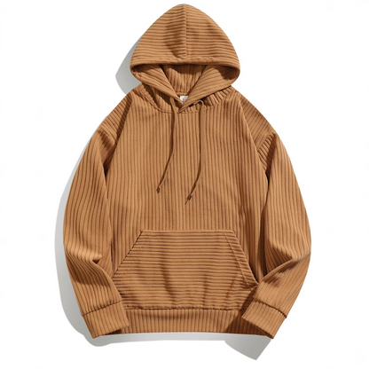 Ridge-Line Knit Hoodie