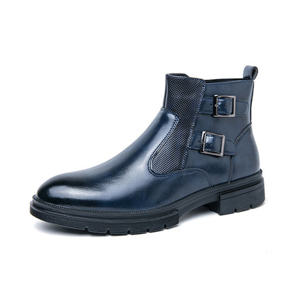 Maverick Leather Biker Boots