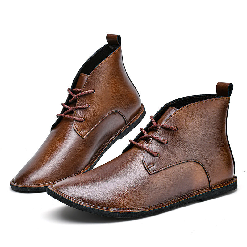 Pelle Italiana Leather Chukka Boots