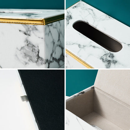 Artisan Marble Tissue Box Holder