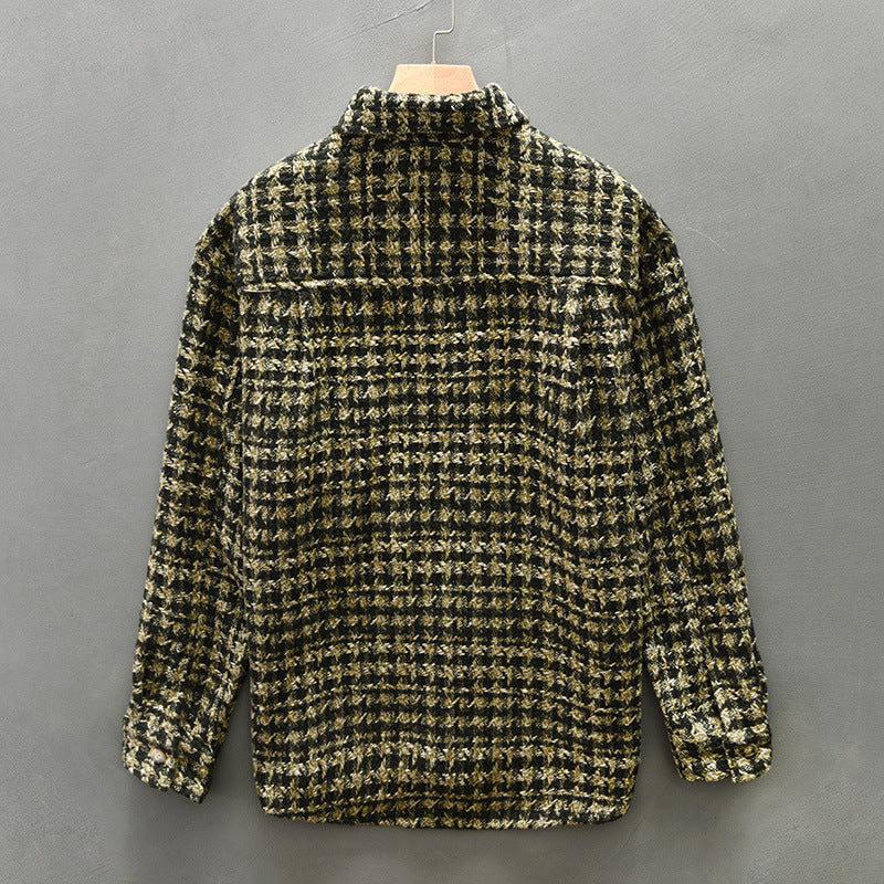 Bouclé Houndstooth Tweed Jacket