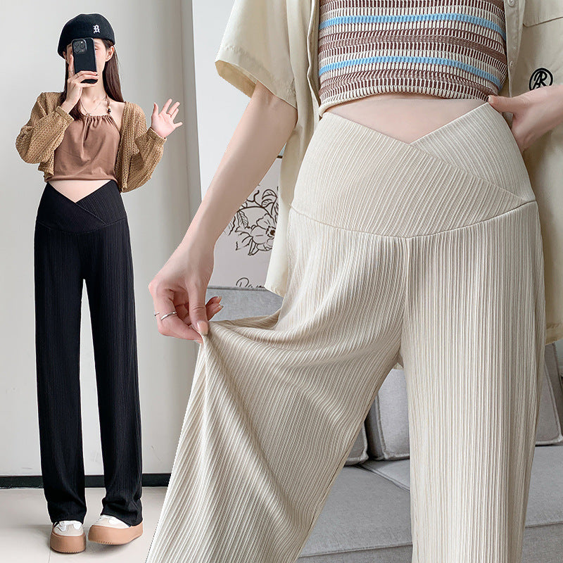 Pleated Maternity Pants