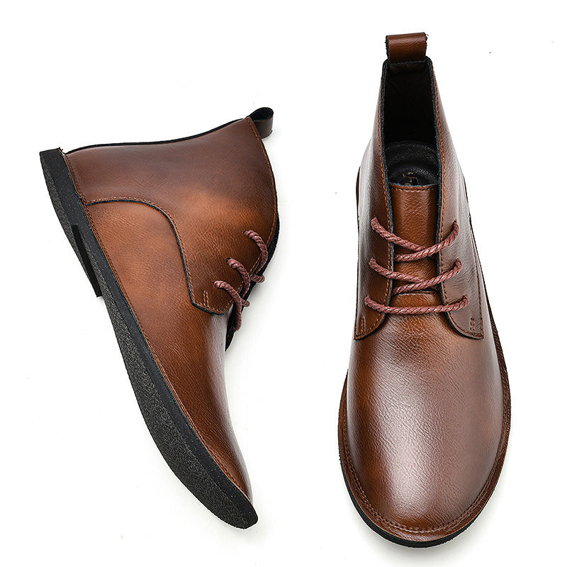 Pelle Italiana Leather Chukka Boots