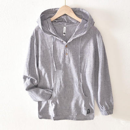 Oxford Premium Linen Hoodie