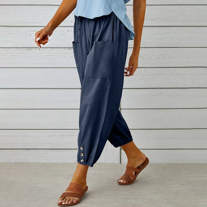 Capri Linen Pants