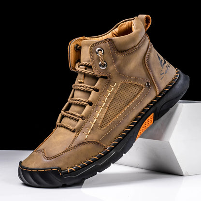 St. Moritz Leather High Top Shoes