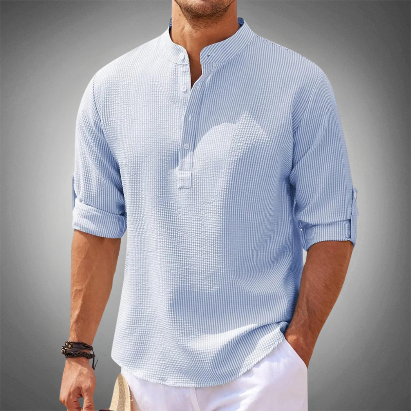 Bellagio Henley Linen Shirt