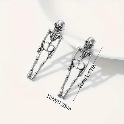 Skeleton Drop Earrings