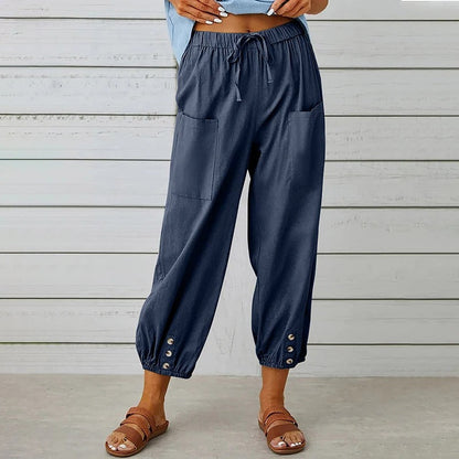 Capri Linen Pants