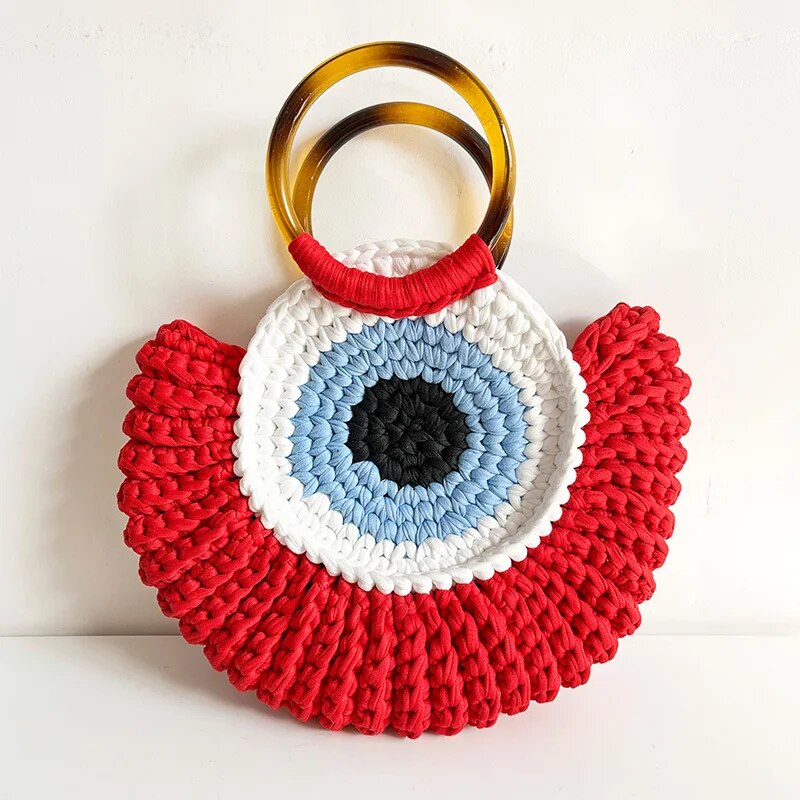 Evil Eye Crotchet Bag