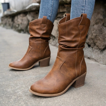 Taylor Cowboy Leather Boots