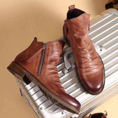 Milano Genuine Leather Chelsea Boots