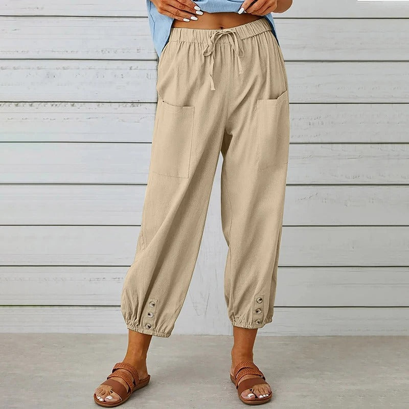 Capri Linen Pants