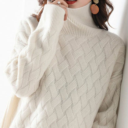 Elena Cashmere Turtleneck Sweater