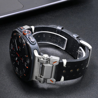 TitaniumTouch Leather Galaxy Watch Ultra Band