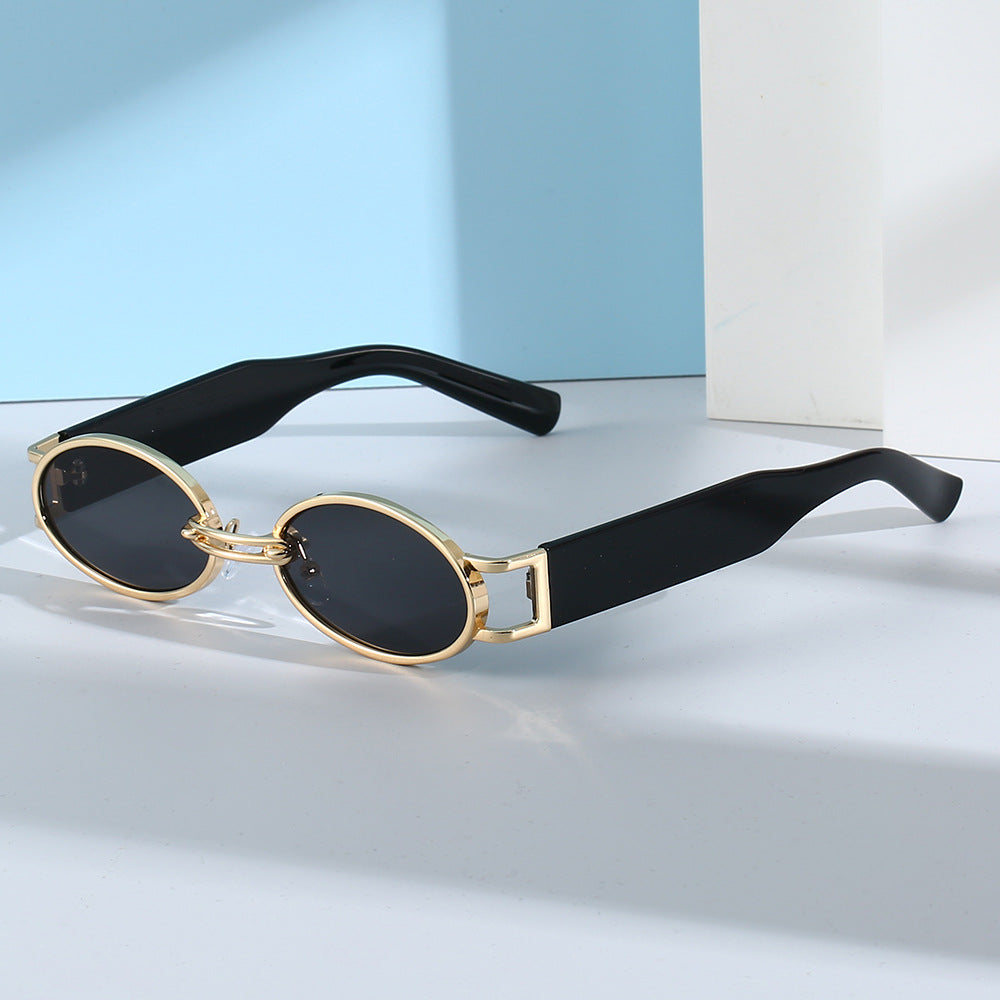 Golden Aura Retro Sunglasses